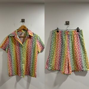 Novel Swim Set Blossom Shirt & Short Size Medium